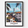 Zanzibar Modern Travel Poster