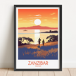 Zanzibar Scenic Landscape Art