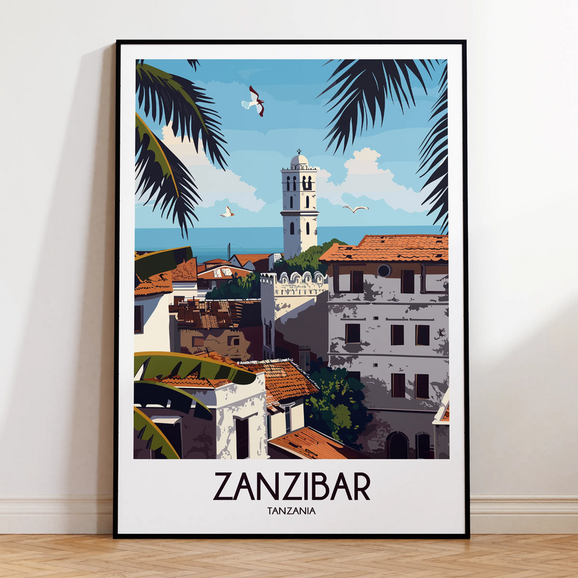 Zanzibar Scenic Landscape Art