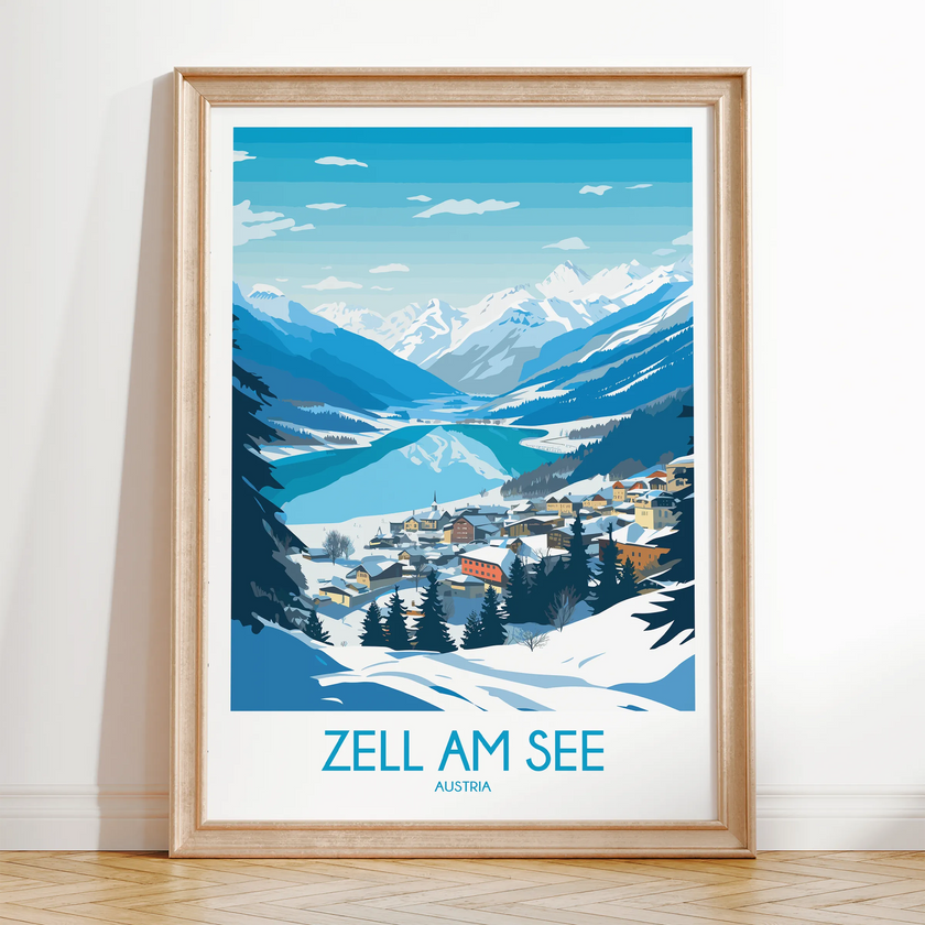 Zell Am See Minimalist Wall Art
