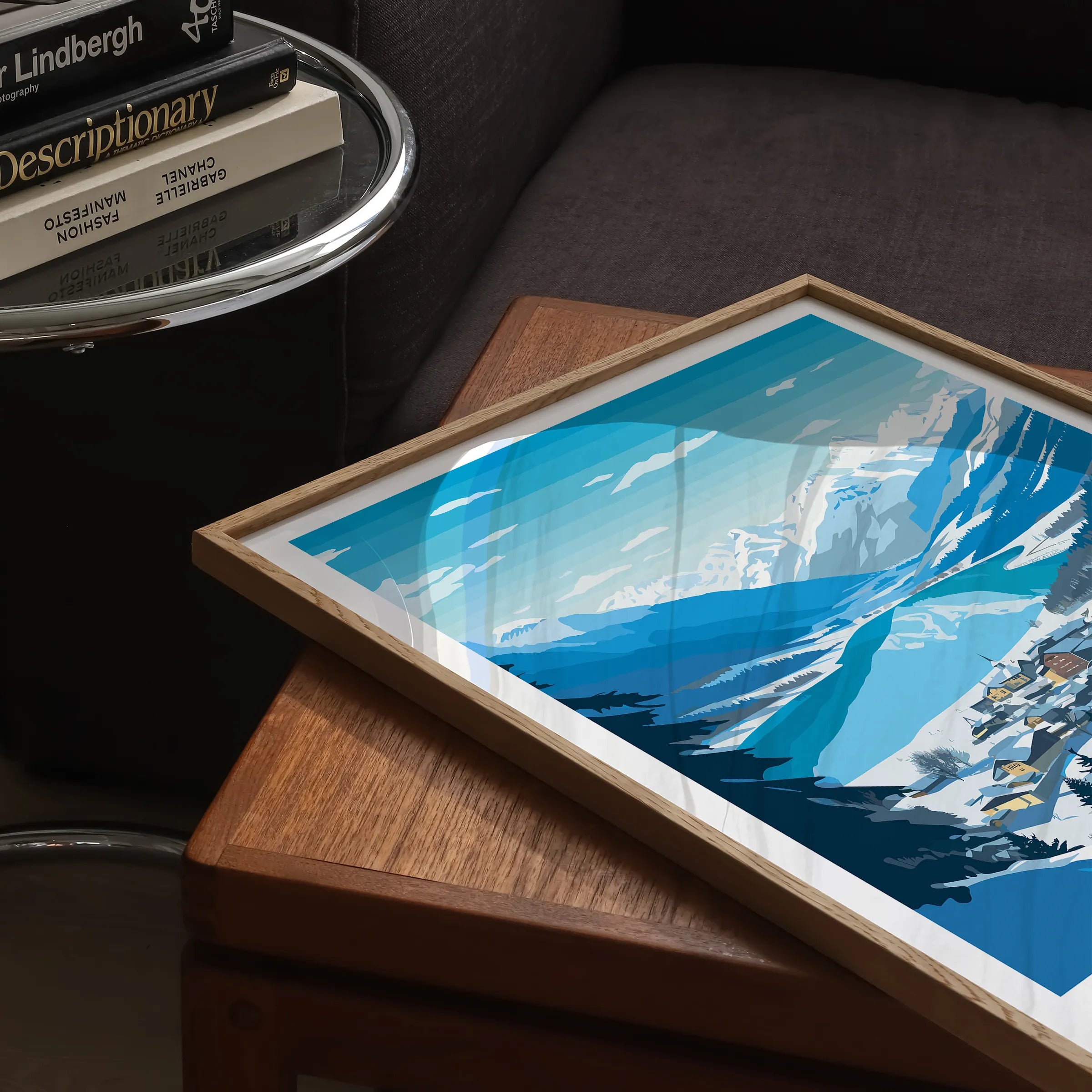 Zell Am See Retro Travel Illustration