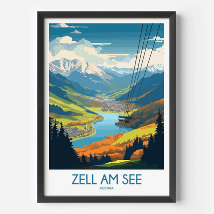 Zell Am See Souvenir Poster Print