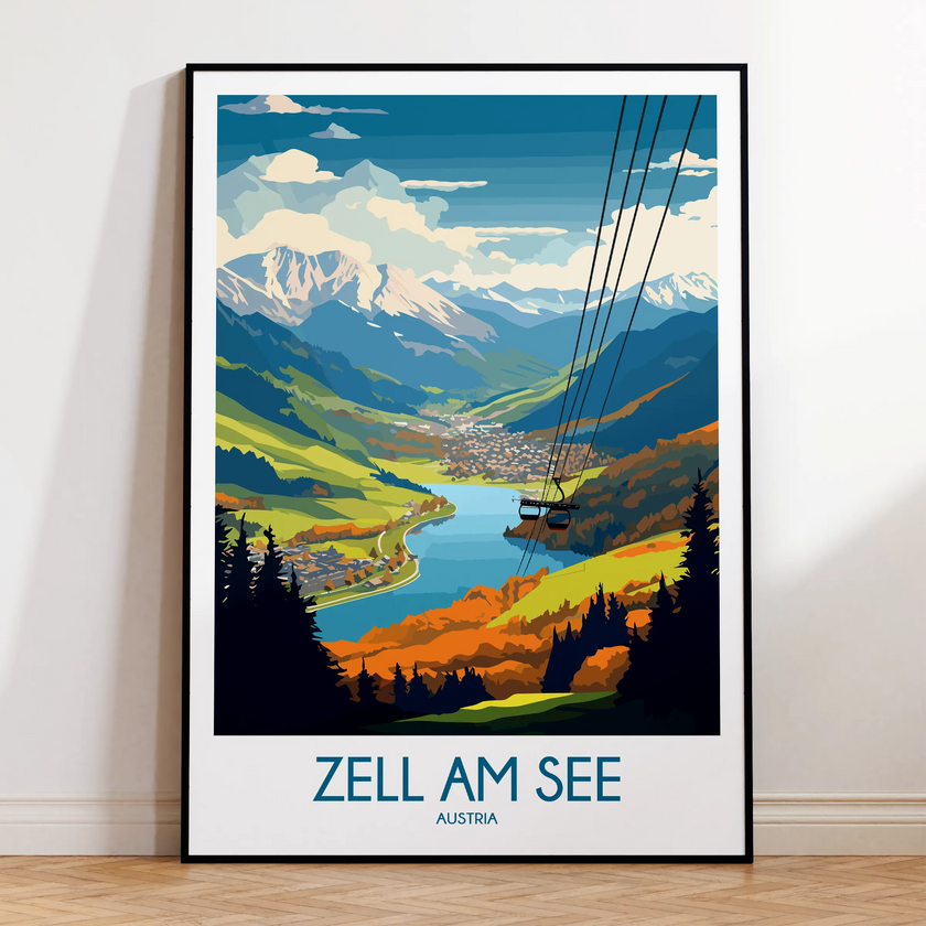 Zell Am See Vintage Style Print