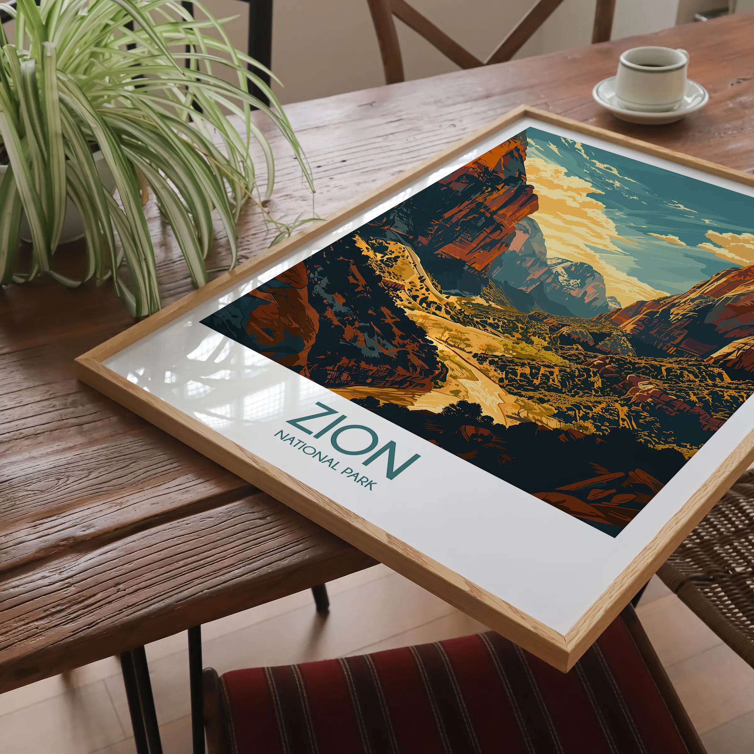 Zion Modern Travel Poster