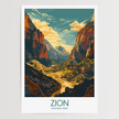 Zion Scenic Landscape Art