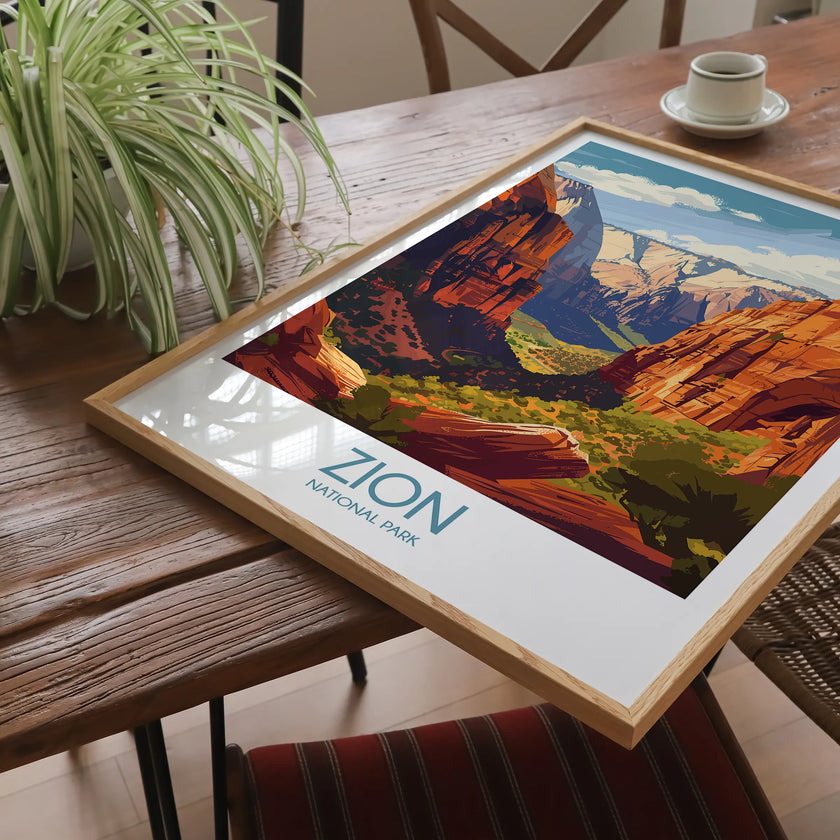Zion Vintage Style Print