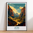 Zion Vintage Style Print