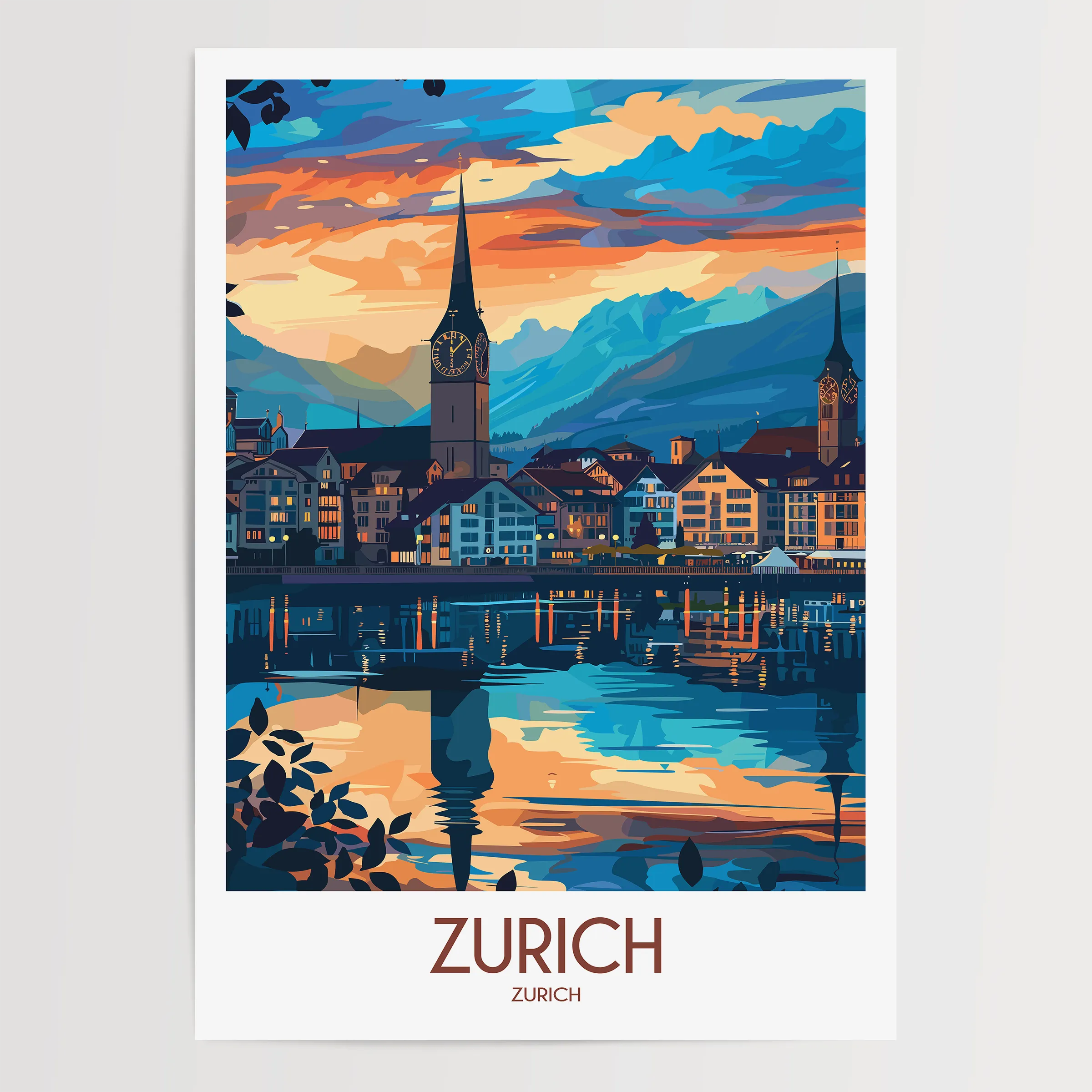 Zurich Destination Art Gift