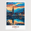 Zurich Destination Art Gift
